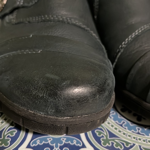 Earth Origins Women's Naya Size 9 Navy Leather Slip On Loafer Comfort Shoes - Picture 10 of 11